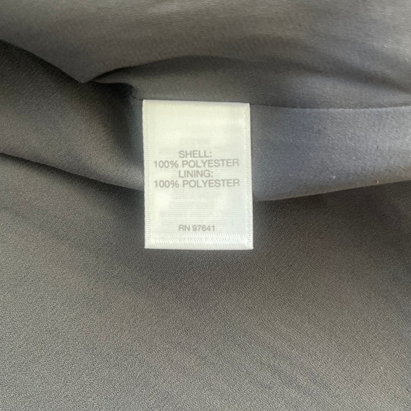 J. Jill Womens Medium Granite Water Floral Chiffon Dress Accordion Pleated Knee - Picture 6 of 10